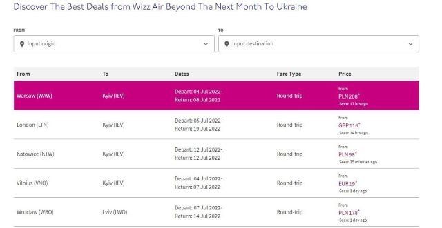 Лоукостер Wizz Air возобновит рейсы в Украину: когда и какие города в списке