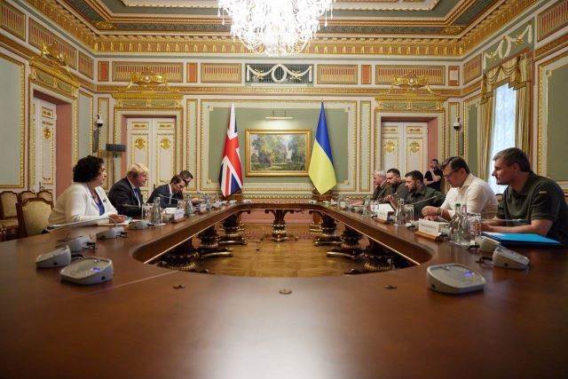 Премьер Британии Борис Джонсон в Киеве