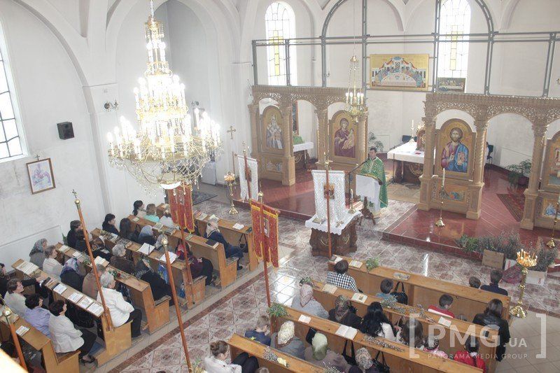 Вербное воскресенье отметили прихожане греко-католического храма