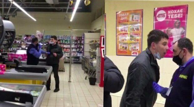Бійка "слабоалкогольного" відвідувача з охоронцем супермаркету "АТБ"