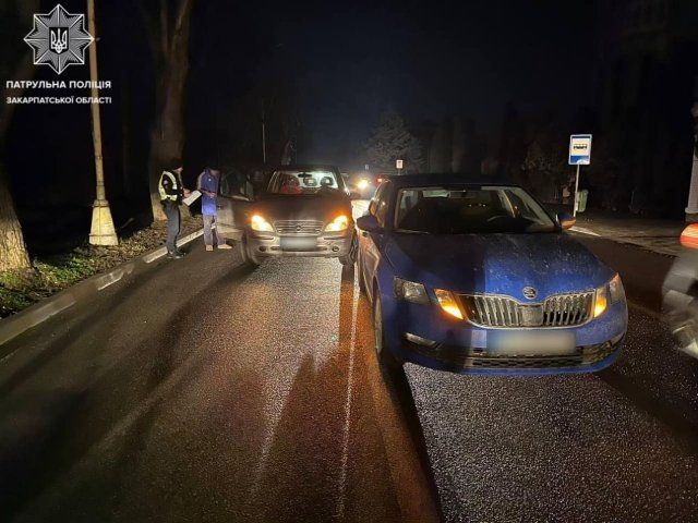 Пьяное ДТП произошло вчера вечером на Собранецкой в Ужгороде