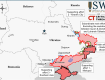 Карта боевых действий в Украине на 20 мая (Институт изучения войны США)