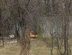 В Ужгороде с озера "Кирпичка" прёт черный густой дым 