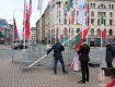 На чемпионате мира по хоккею в Риге флаг Белоруссии заменили на оппозиционную БЧБ-символику