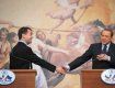 Медведев и Берлускони на встрече в Риме