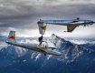 В Австрии каскадер перешел с одного самолета в другой на ходу