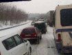 На дороге между Ужгородом и Мукачево огромные пробки
