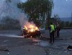 Столкновение " Шкоды" и "Тойоты" под Ужгородом закончилось пожаром.