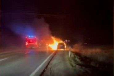 В Венгрии у контрабандиста из Украины сгорело авто, пожар тушили таможенники