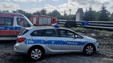 В Польше на украинца упала десятитонная газовая труба